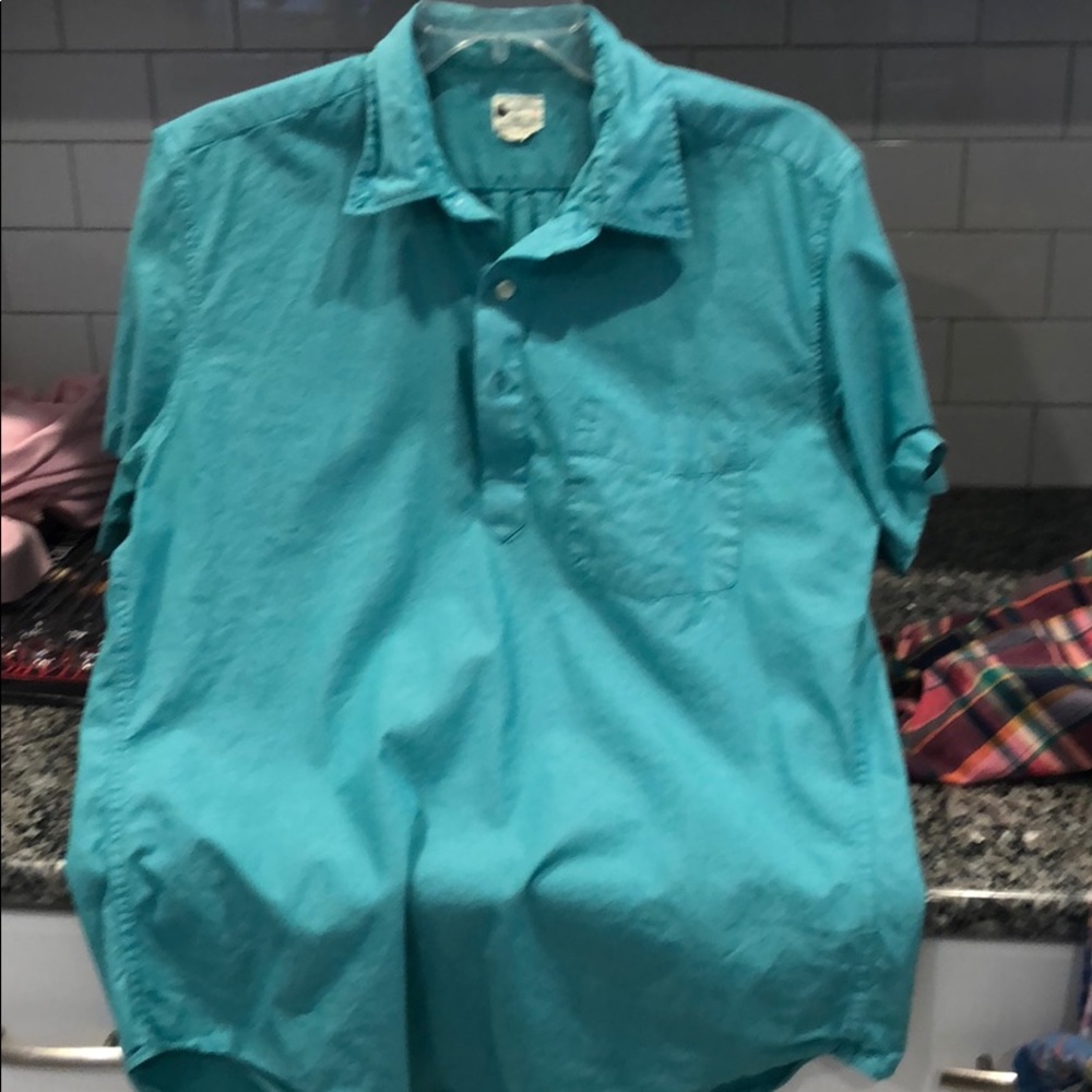 Jcrew half button down short sleeve size medium